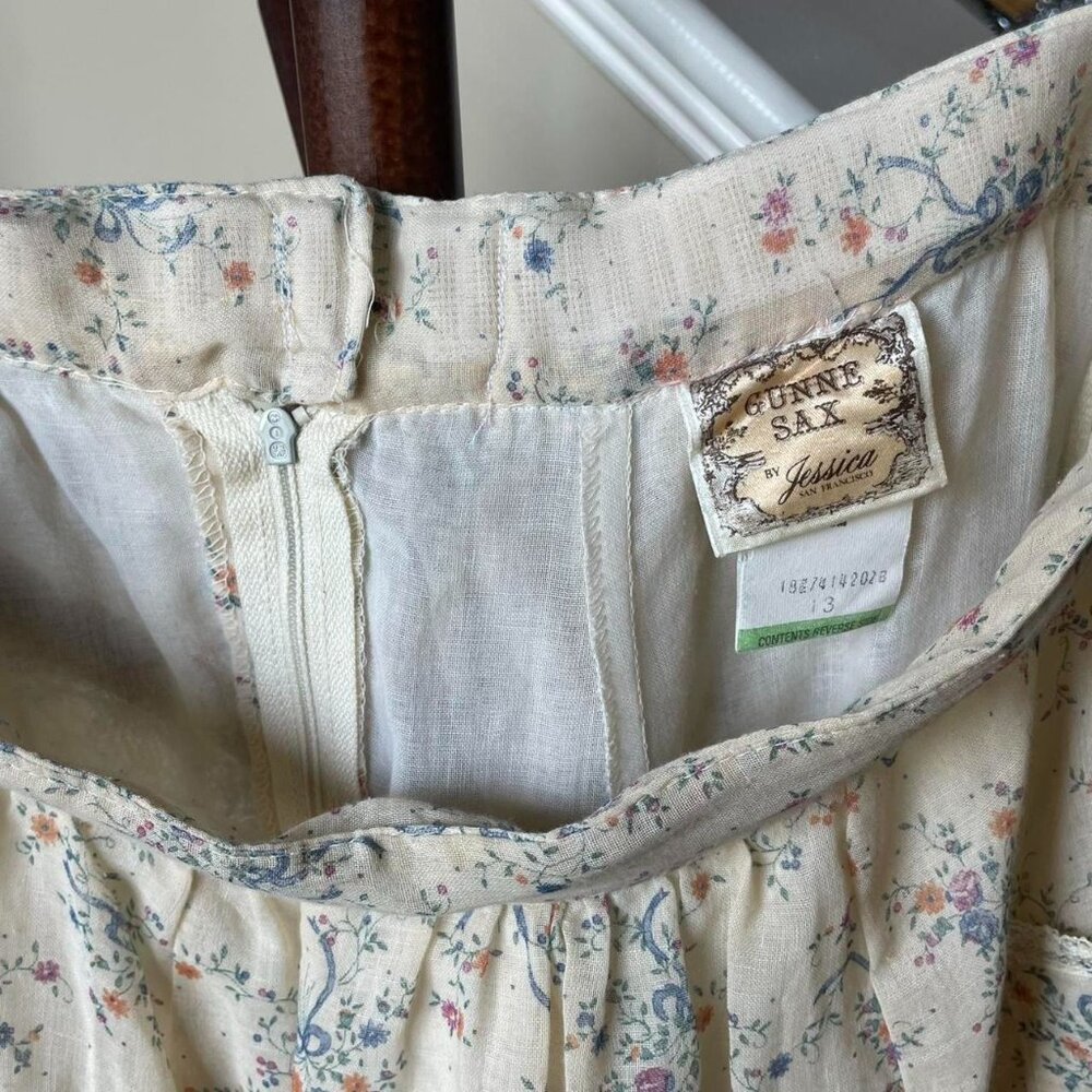 1970s vintage Gunne Sax two piece dress - Picture 13 of 15